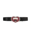 Dsquared2 Logo-plaque Leather Belt In Black
