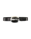 Dsquared2 Woman Belt Black Size 38 Leather