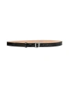 Dsquared2 Woman Belt Black Size 38 Leather In Black