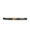 Dsquared2 Woman Belt Black Size 39.5 Leather In Black