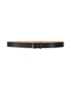 Dsquared2 Woman Belt Black Size 39.5 Leather In Black