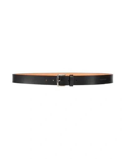 Dsquared2 Woman Belt Black Size 39.5 Leather