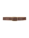 Dsquared2 Woman Belt Brown Size 32 Leather In Brown
