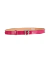 DSQUARED2 DSQUARED2 WOMAN BELT FUCHSIA SIZE 34 LEATHER