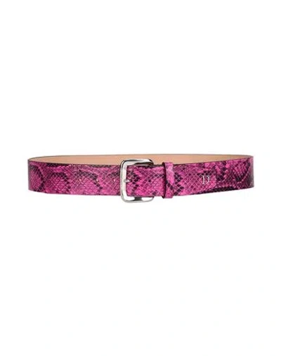 Dsquared2 Woman Belt Fuchsia Size 34 Leather In Pink