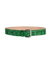Dsquared2 Woman Belt Green Size 36 Leather