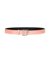 Dsquared2 Woman Belt Light Pink Size 36 Leather In Pink