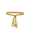 Dsquared2 Woman Belt Ocher Size Onesize Viscose In Yellow