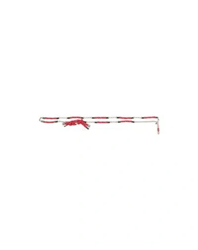 Dsquared2 Woman Belt Red Size Onesize String, Metal
