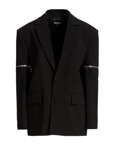 Dsquared2 Woman Blazer Black Size 2 Polyester