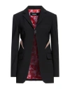 Dsquared2 Woman Blazer Black Size 8 Polyester, Polyurethane, Polyamide