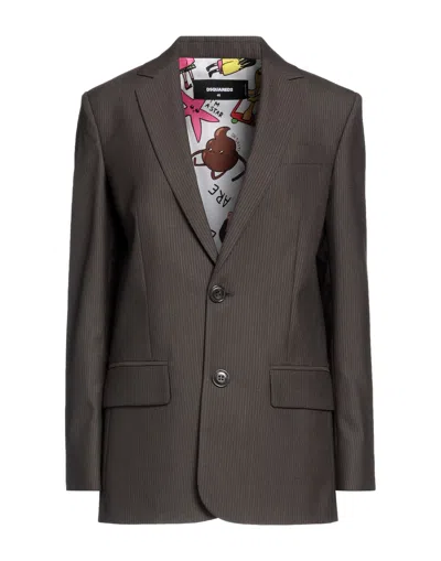 Dsquared2 Suit Jackets In Brown