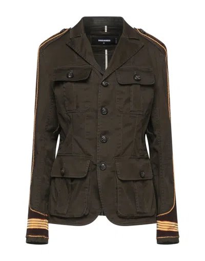 Dsquared2 Suit Jackets In Green