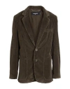 Dsquared2 Woman Blazer Military Green Size 8 Cotton, Elastane, Calfskin
