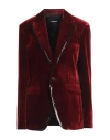 DSQUARED2 DSQUARED2 WOMAN BLAZER RED SIZE 10 VISCOSE, POLYESTER