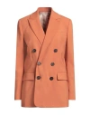Dsquared2 Woman Blazer Rust Size 2 Polyester, Virgin Wool, Elastane In Red