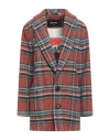 Dsquared2 Woman Blazer Rust Size 4 Wool In Red