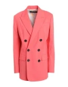 Dsquared2 Woman Blazer Salmon Pink Size 2 Polyester, Virgin Wool, Elastane In Pink