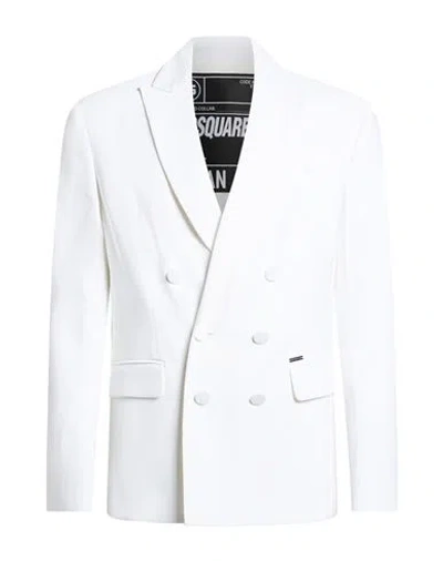 Dsquared2 Woman Blazer White Size 0 Viscose, Elastane