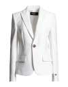 Dsquared2 Woman Blazer White Size 10 Polyester In White