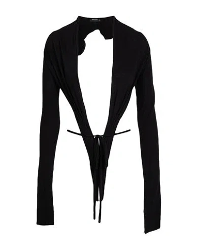 Dsquared2 Woman Bodysuit Black Size Xs Cotton