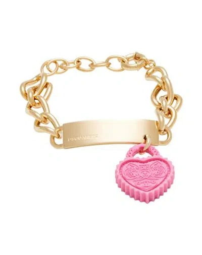 Dsquared2 Woman Bracelet Gold Size - Resin, Tin Alloy, Brass