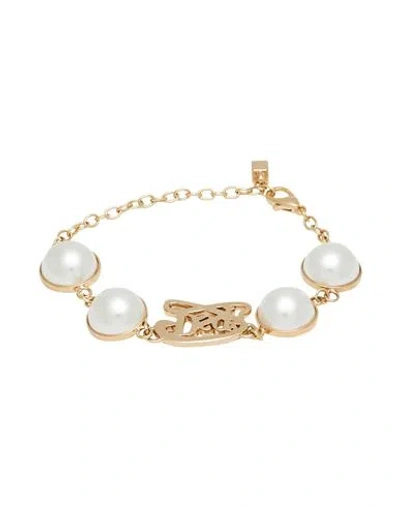 Dsquared2 Woman Bracelet Gold Size - Tin Alloy, Brass, Glass