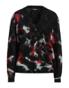Dsquared2 Woman Cardigan Black Size Xs Wool, Cotton In Black