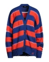 Dsquared2 Woman Cardigan Blue Size L Cotton, Acrylic, Polyamide, Mohair Wool