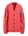 Dsquared2 Woman Cardigan Coral Size Xs Cotton, Elastane In Red