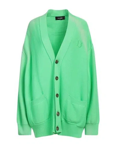 Dsquared2 Woman Cardigan Acid Green Size Xs Virgin Wool