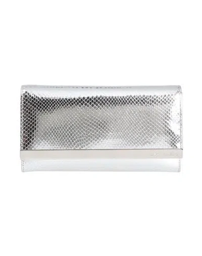 Dsquared2 Woman Clutch Silver Size - Leather