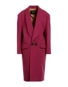 Dsquared2 Woman Coat Garnet Size 10 Wool, Polyamide In Red