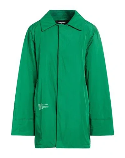 Dsquared2 Woman Coat Green Size 2 Polyester