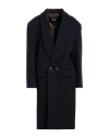 Dsquared2 Woman Coat Midnight Blue Size 8 Wool, Polyamide