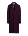 Dsquared2 Single-breasted Coat In Purple
