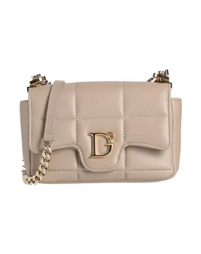 Dsquared2 Woman Cross-body Bag Dove Grey Size - Leather In Grey