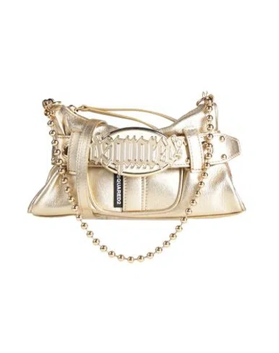 Dsquared2 Woman Cross-body Bag Gold Size - Leather