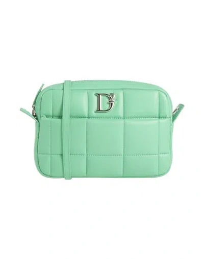 Dsquared2 Woman Cross-body Bag Light Green Size - Leather