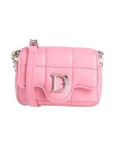 Dsquared2 Woman Cross-body Bag Pink Size - Leather
