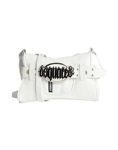 Dsquared2 Woman Cross-body Bag White Size - Leather