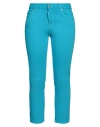 Dsquared2 Woman Jeans Azure Size 2 Cotton, Elastane In Blue