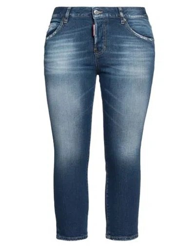 Dsquared2 Woman Jeans Blue Size 6 Cotton, Elastane