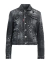 Dsquared2 Distressed Button In Black
