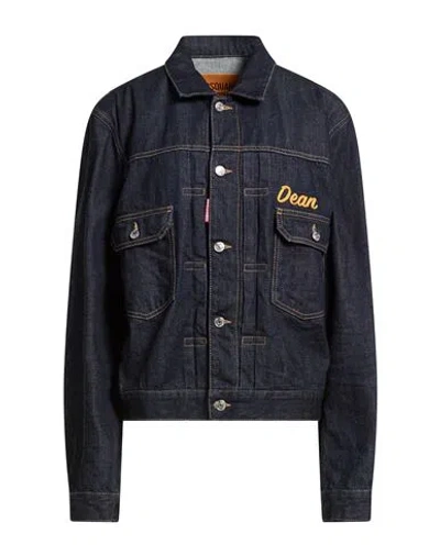Dsquared2 Woman Denim Outerwear Blue Size 0 Cotton
