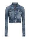 Dsquared2 Woman Denim Outerwear Blue Size 4 Cotton, Elastane In Blue