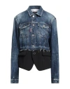 Dsquared2 Logo-patch Cotton Jacket In Blue