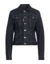 Dsquared2 Woman Denim Outerwear Blue Size 8 Cotton, Elastane, Polyester In Blue