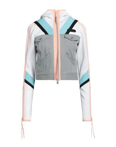 Dsquared2 Woman Denim Outerwear Grey Size 2 Cotton, Elastane, Polyamide, Polyurethane
