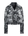 Dsquared2 Woman Denim Outerwear Charcoal Size 8 Cotton, Elastane In Grey